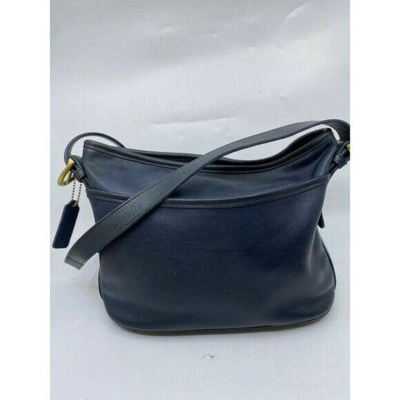 Coach Vintage Black Large Leather Crossbody Bag