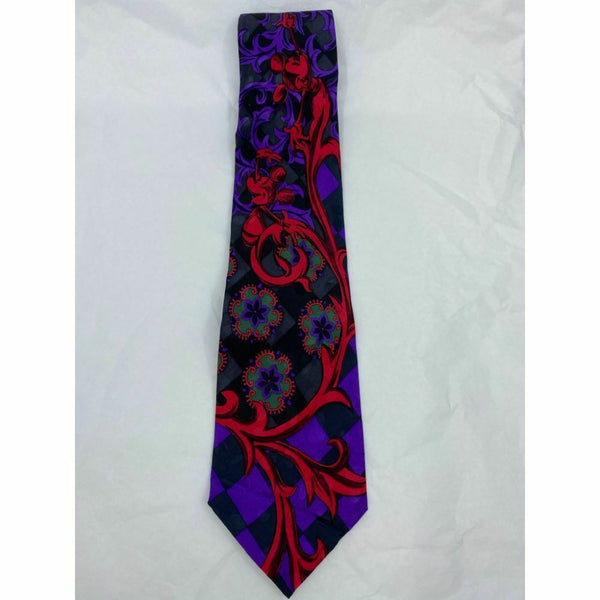 New! MICKEY MOUSE Disney Neck Tie Blue Red 100% Silk Handmade