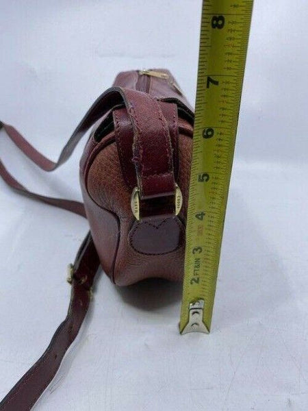 mark cross vintage shoulder burgundy leather cross body bag