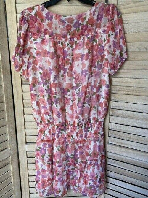 Nicole Miller Purple Coral White Msrp Short Casual Dress