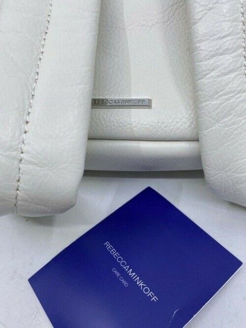 Rebecca Minkoff Net Mini Mab White Leather Backpack