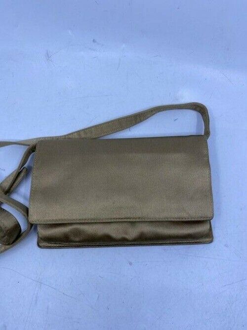 prada vintage gold satin cross body bag