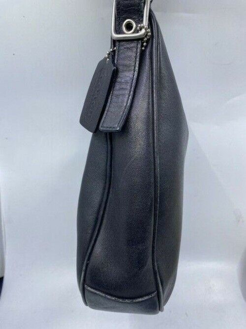coach black leather shoulder bag