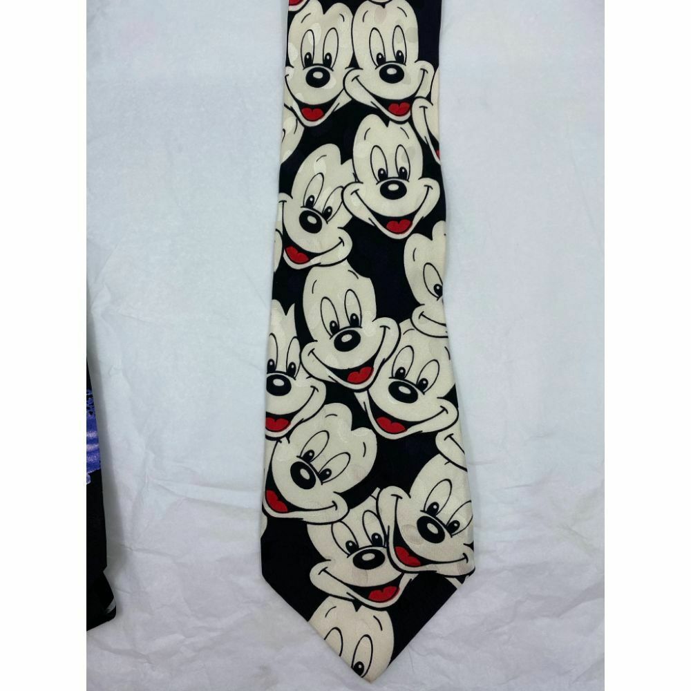 New Lot of 3 Neck tie Disney, Looney Tunes Black Red White Total Msrp 75