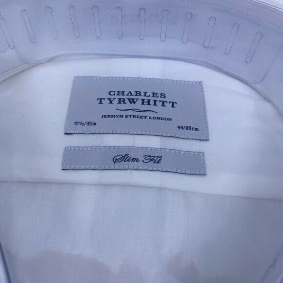 Charles Tyrwhitt Hales White Poplin Slim Fit Shirt