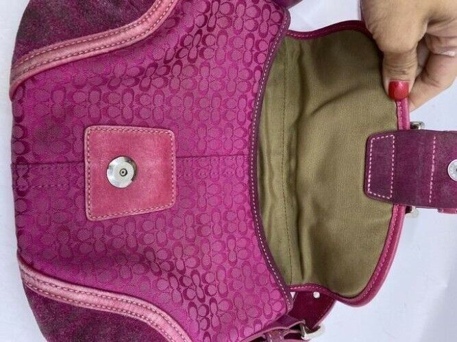 Coach Small Handbag Purple Hobo Bag