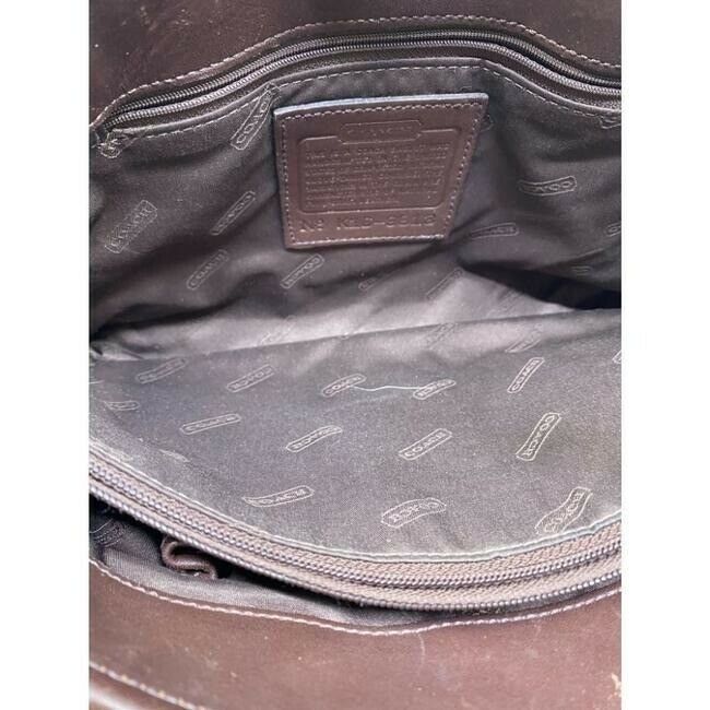coach vintage brown leather shoulder bag