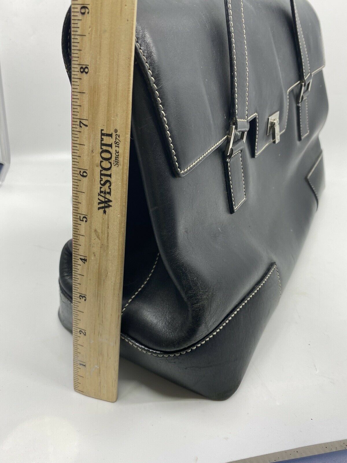 LAMBERTSON TRUEX Black Leather Classic handbag