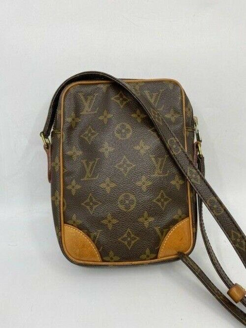 Louis Vuitton vintage tan monogram canvas cross body bag