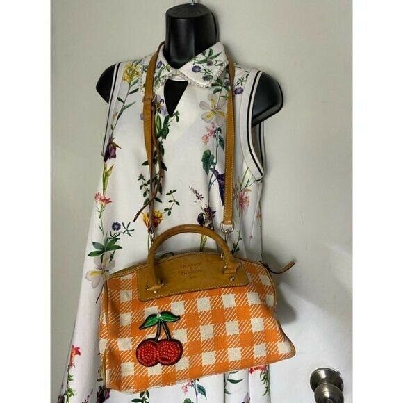 DOONEY & BOURKE Orange White Tote Crossbody Bag