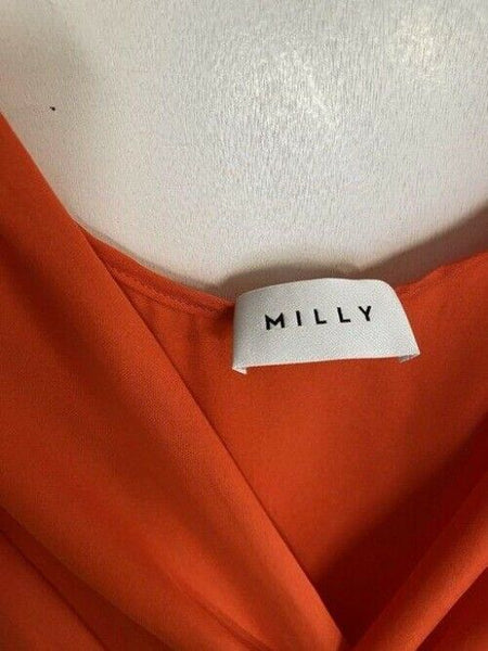 Milly red orange new chiffon msrp