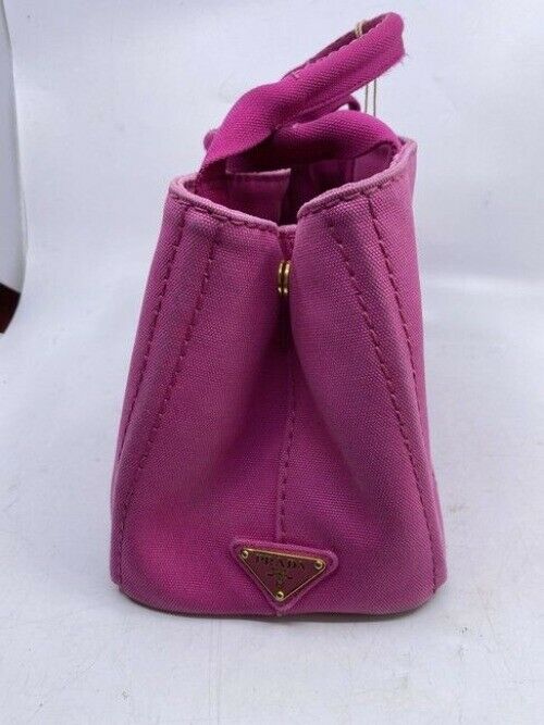 Prada Shopping Tote Canapa Logo Fuxia Shoulder Bag