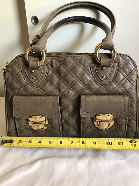 MARC JACOBS brown Leather Quilted Handbag