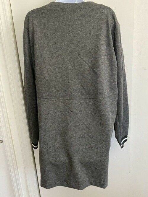 nicole miller grey new sweater small short casual dress