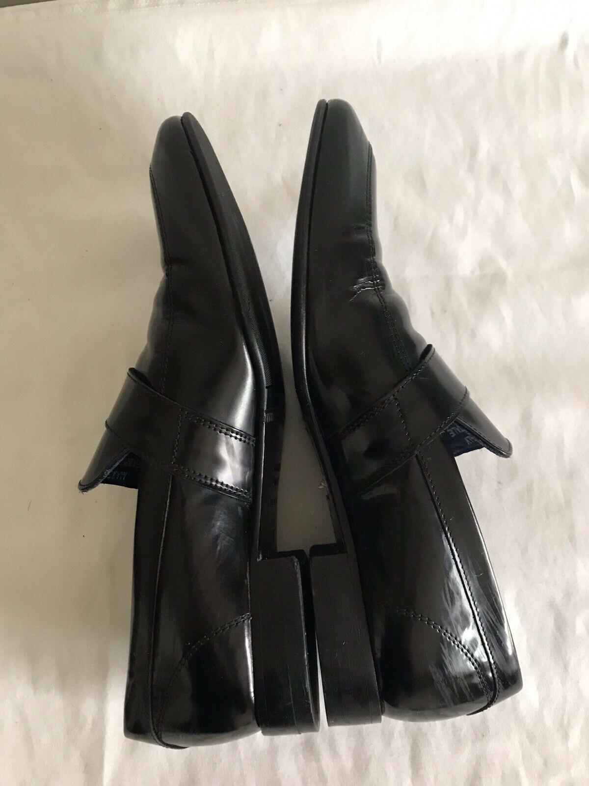 Saks Fifth Avenue Black Leather Loafers