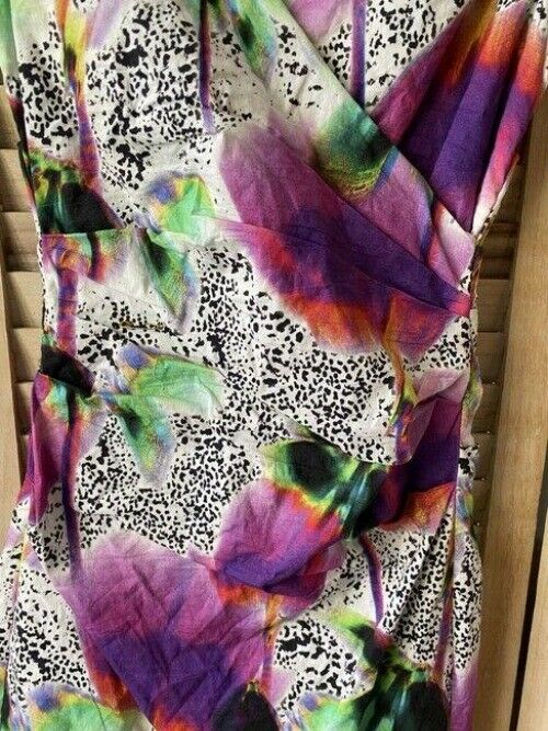 Nicole Miller multi color metal sheath small short formal dress