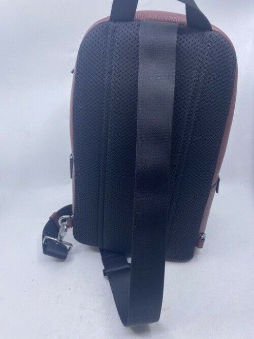 Michael Kors Cooper Ling Pack Merlot Pebbled Leather Backpack