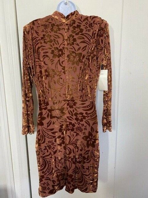 nicole miller new floral burn out msrp short cocktail dress