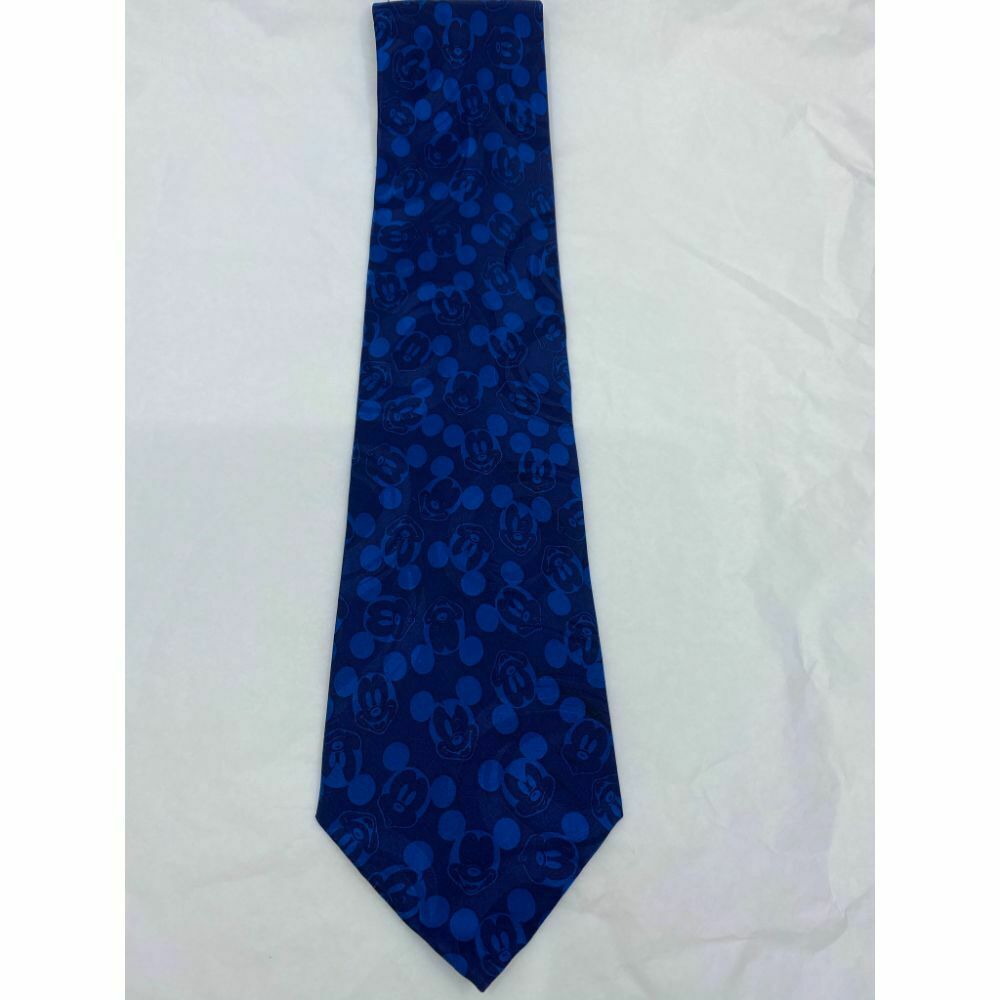New! MICKEY MOUSE Disney Neck Tie Blue 100% Silk Handmade