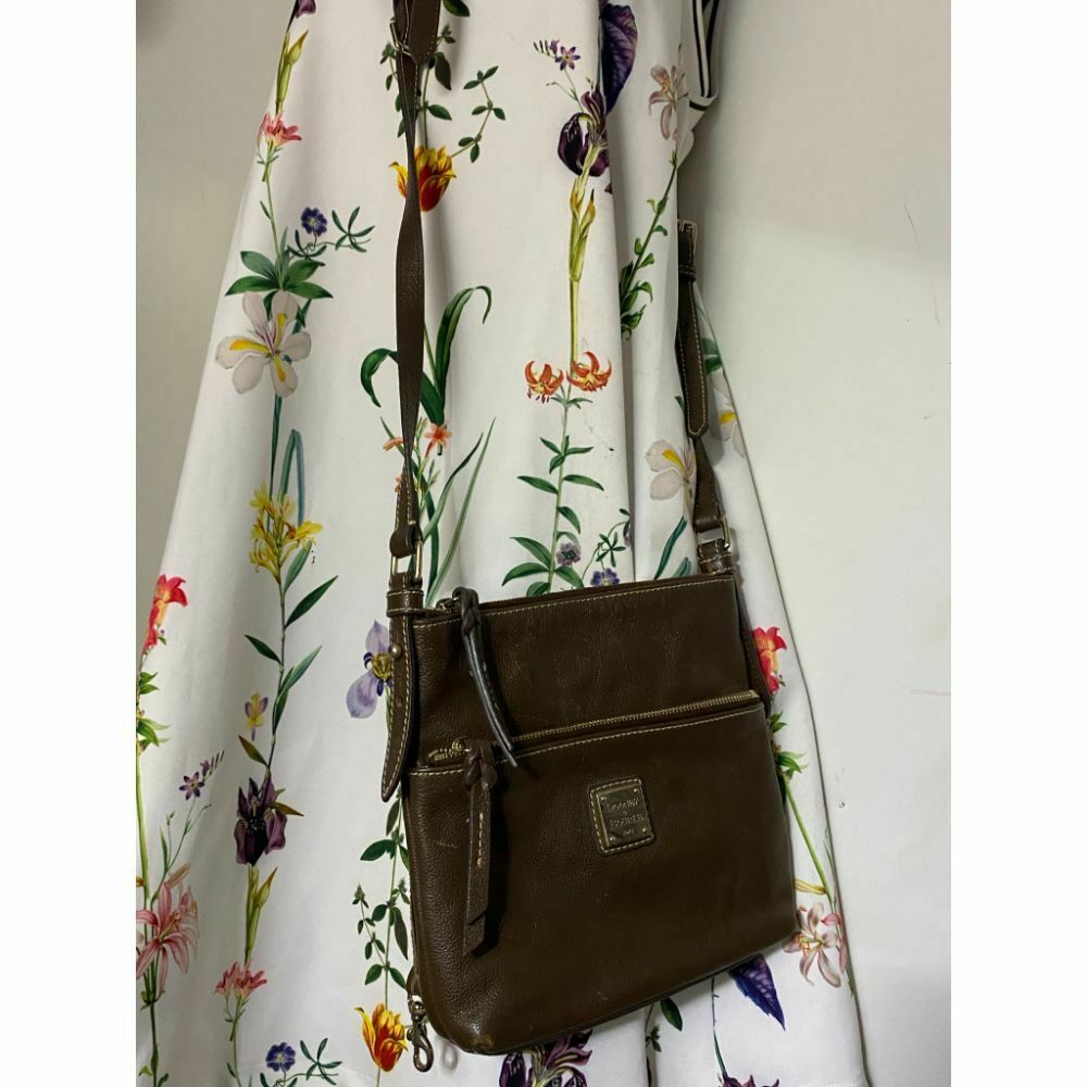 DOONEY & BOURKE Brown Leather Crossbody Bag