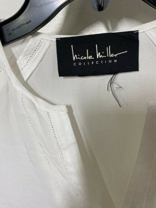 nicole miller white new ls msrp