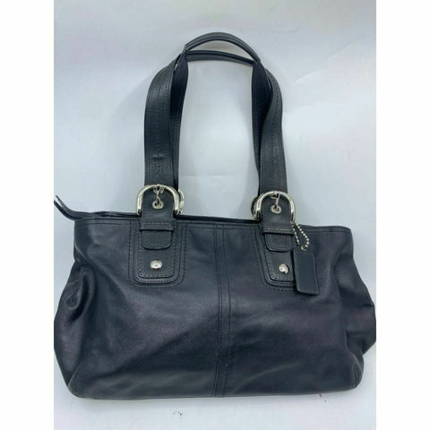 COACH Medium/ Large Leather Black Shoulder Bag