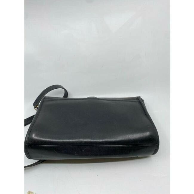COACH Vintage Black Leather Crossbody Bag