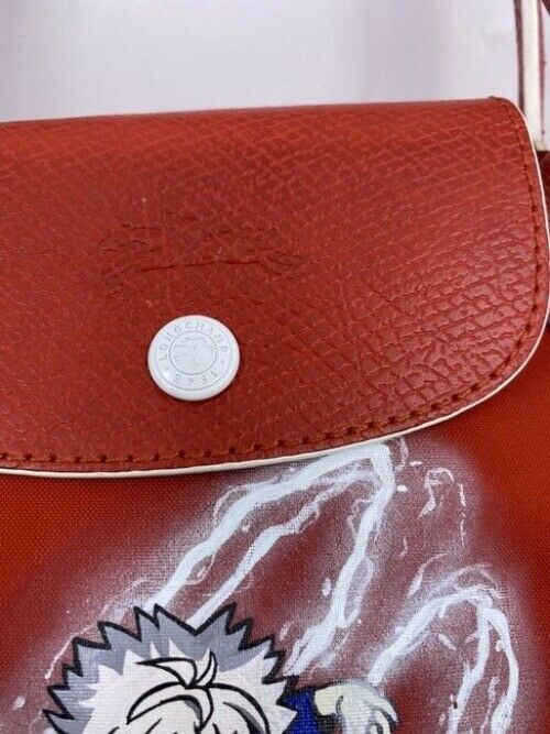 Longchamp Killua Zoldyck Red Nylon Tote