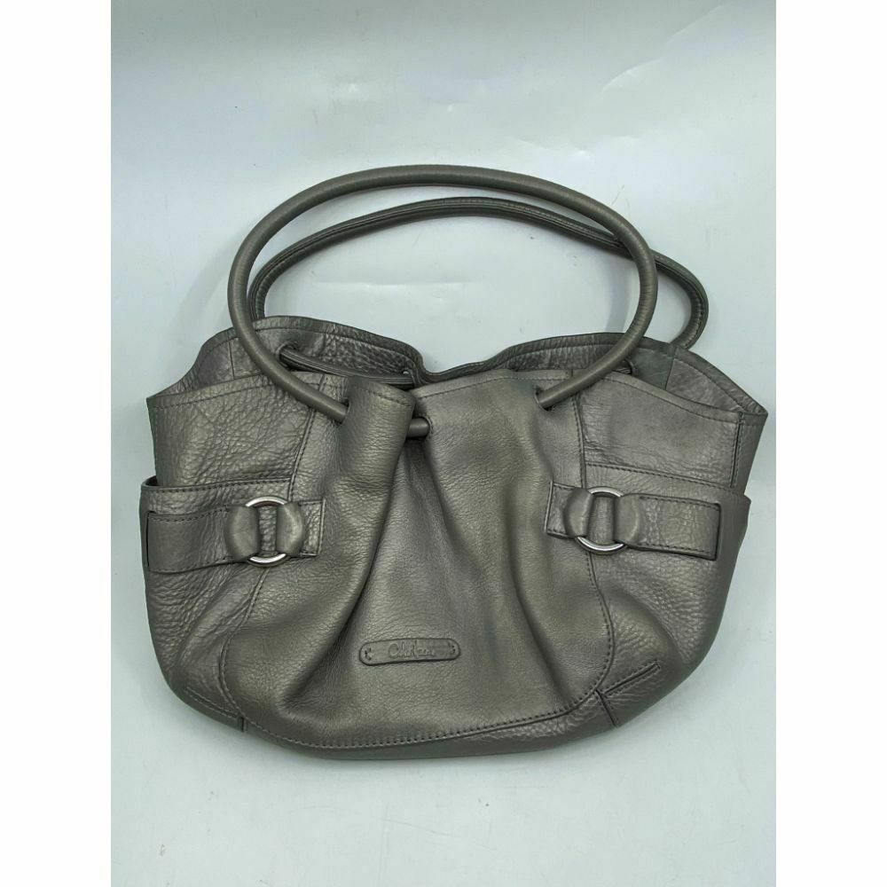 COLE HAAN Gray Large Leather Tote/ Shoulder Bag Msrp 350