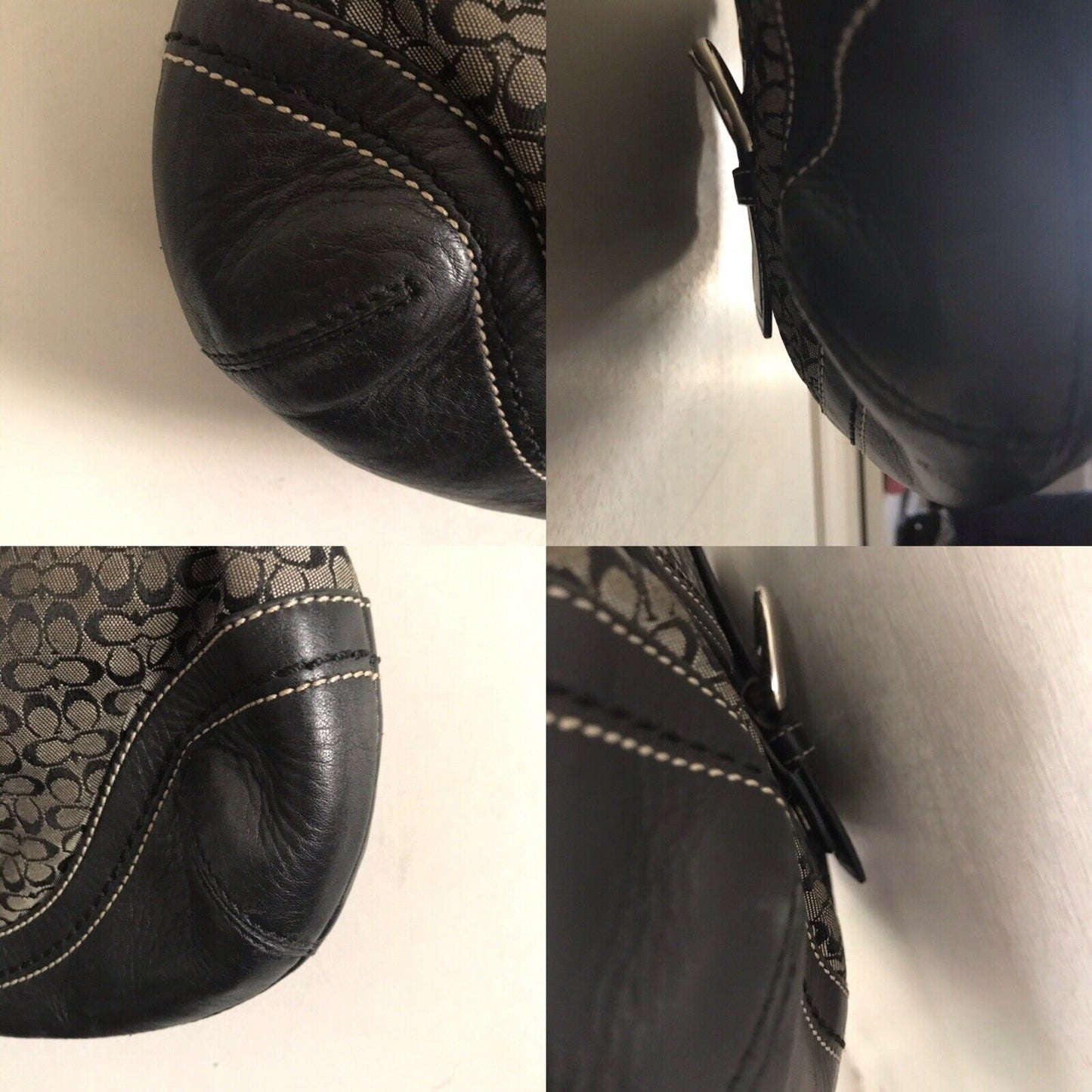 COACH Black Jacquard Buckle Bag