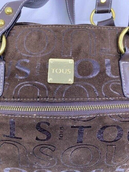 tous msrp brown suede leather cross body bag