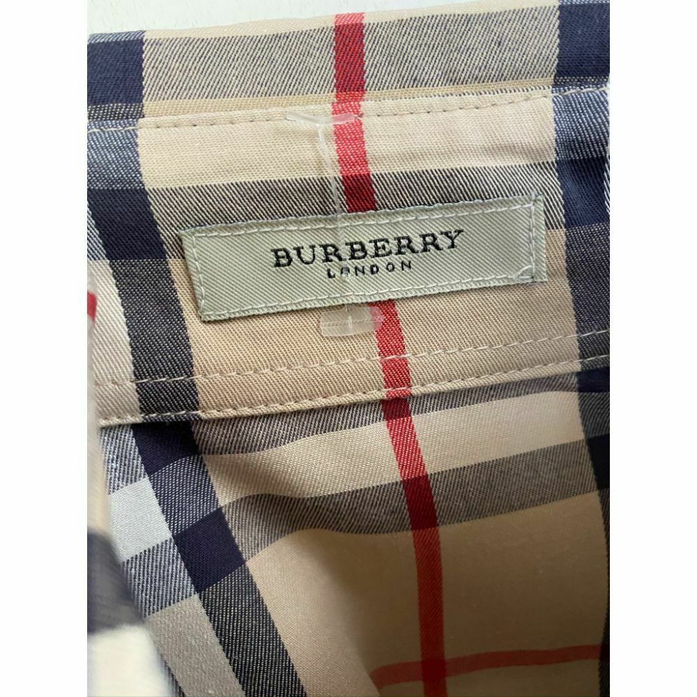 BURBERRY Women’s Nova Check Long Sleeves Button Down Woven Small