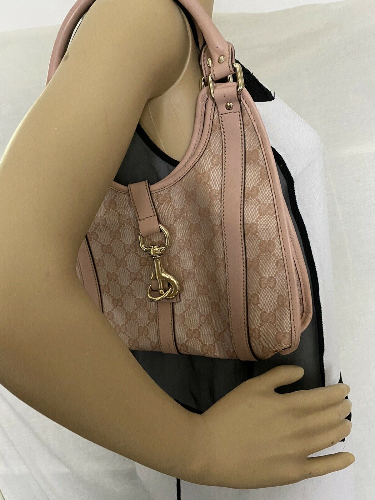 GUCCI Pink Jackie O hobo bag