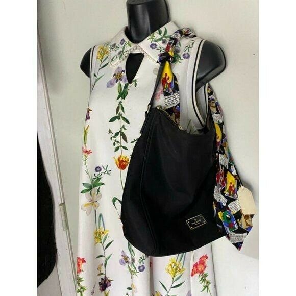 KATE Spade Black Nylon Tote W/ Looney Tunes Tie