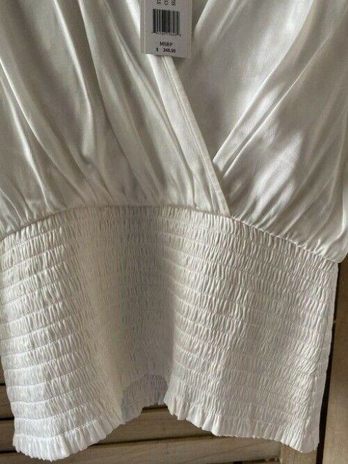Nicole Miller ivory msrp small blouse