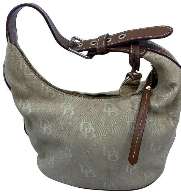 dooney and bourke in need of tlc cream fabric tote