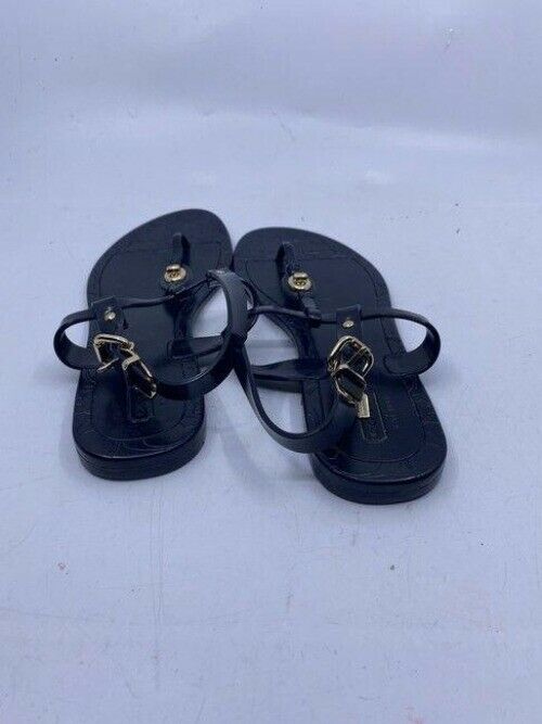 Coach Black Unique Adjustable Sandals Size Us