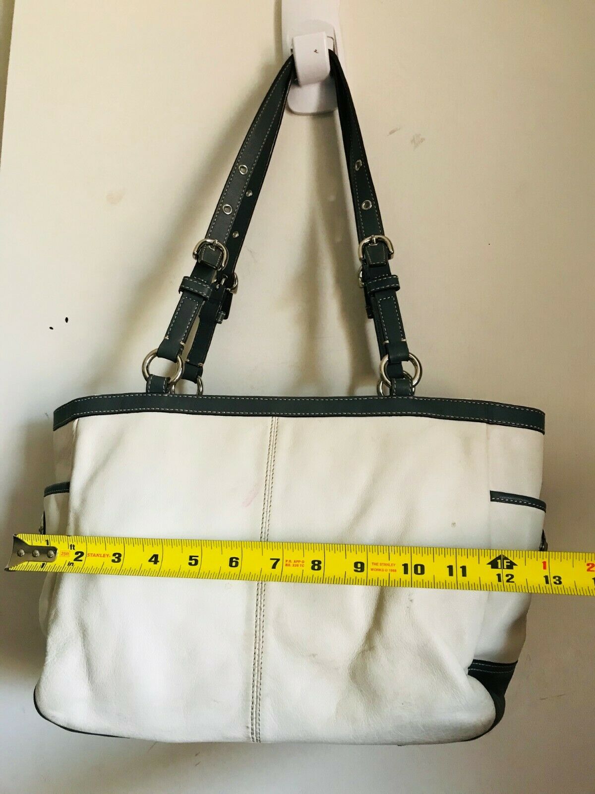 Coach leather tote bag