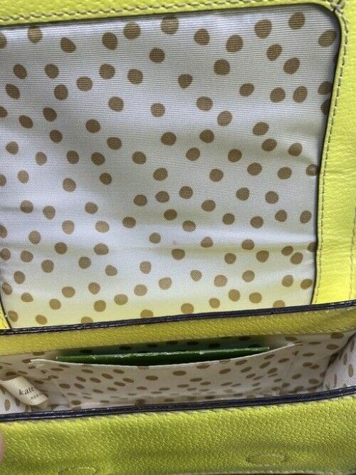 Kate Spade Small Yellow Leather Cross Body Bag