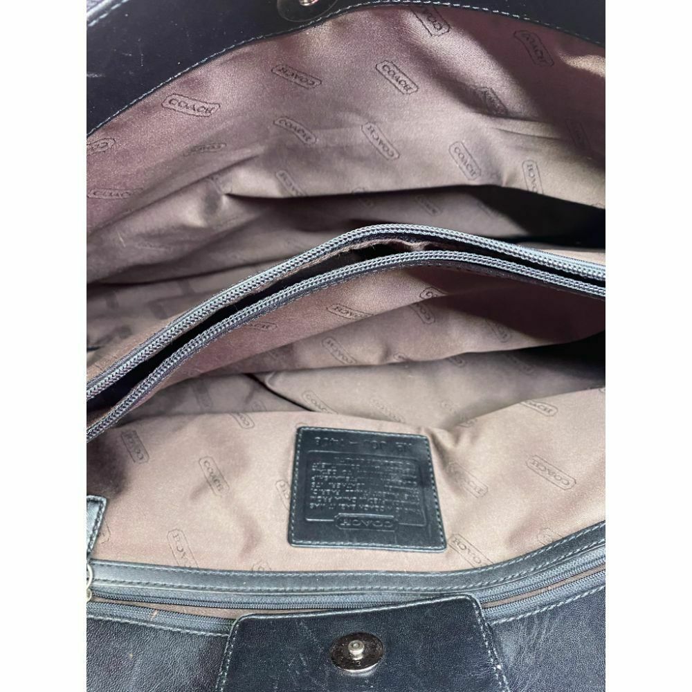 Coach Women's Large Black Fabric Tote Bag