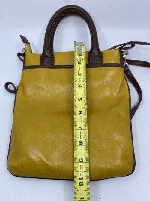 my flat in london yellow brown cross body bag