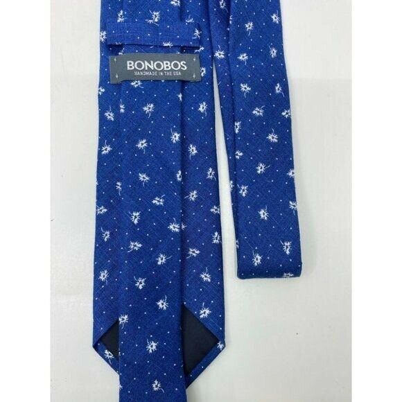 New! BONOBOS Blue Dot Premium Neck Tie Made in USA