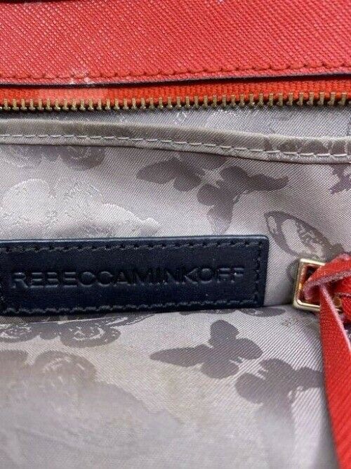 rebecca minkoff red leather cross body bag