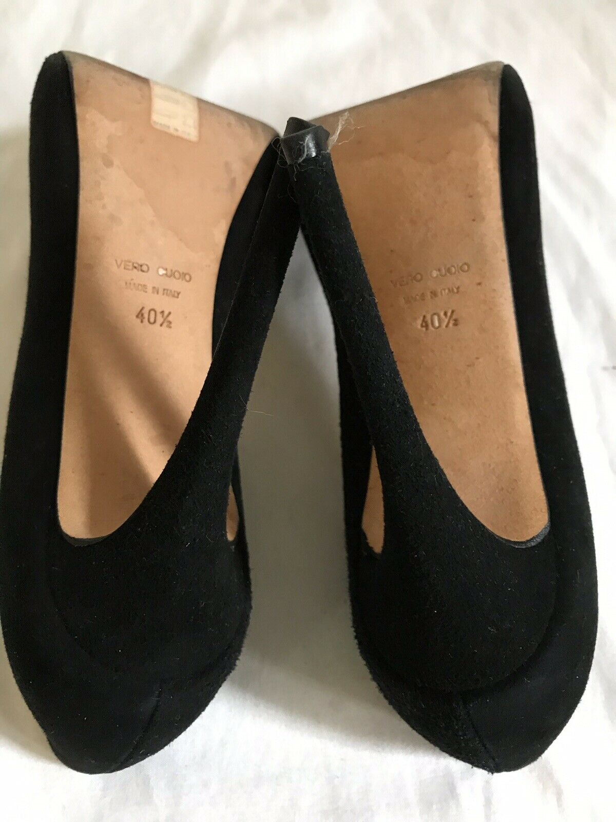 BARNEY’S New york Black Suede high Heels Sz 9