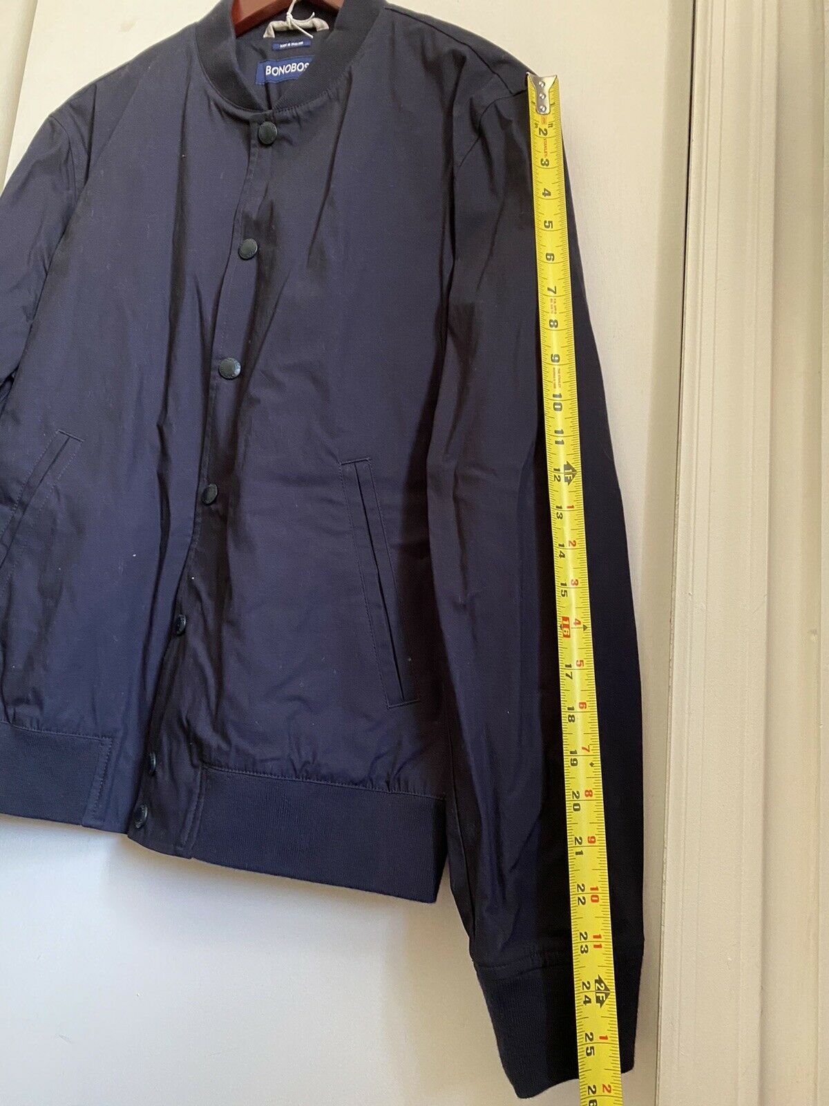 NWT! BONOBOS Navy Boulevard Bomber Jacket sz Medium