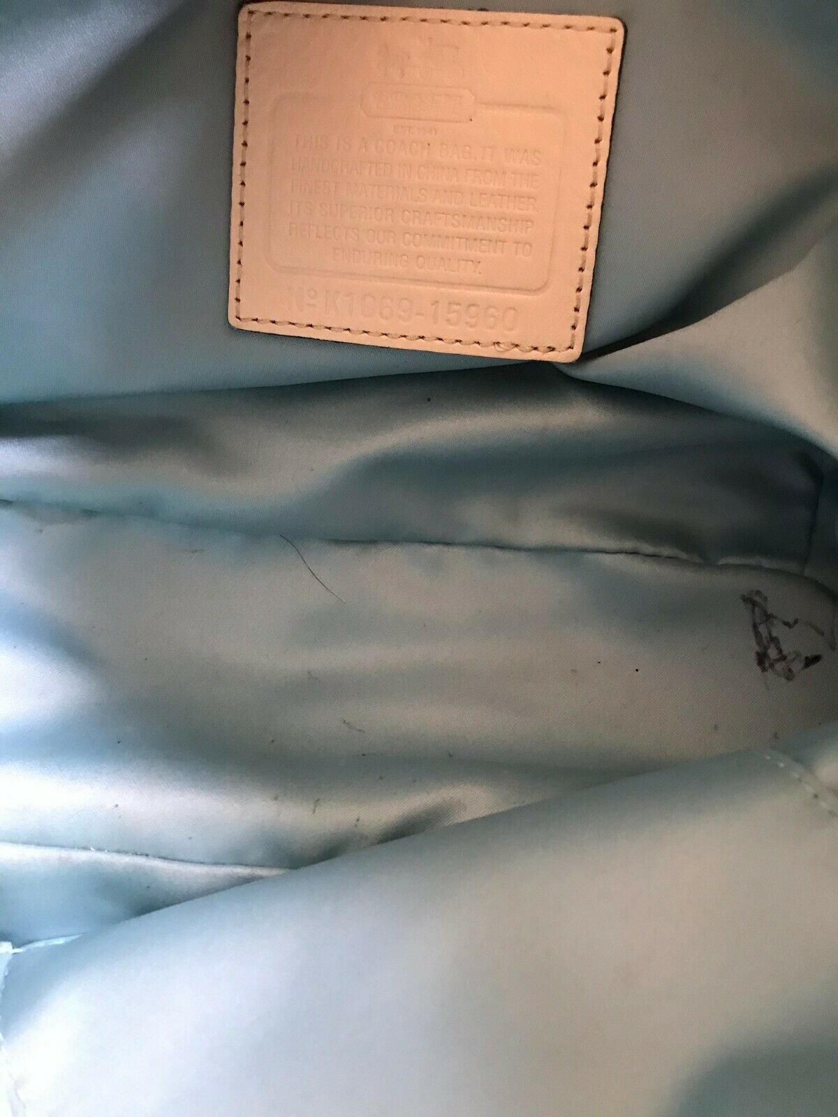 Coach leather tote bag