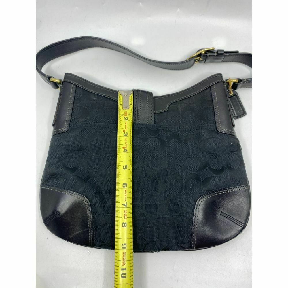 Coach Women's Black Medium Fabric Shoulder Bag