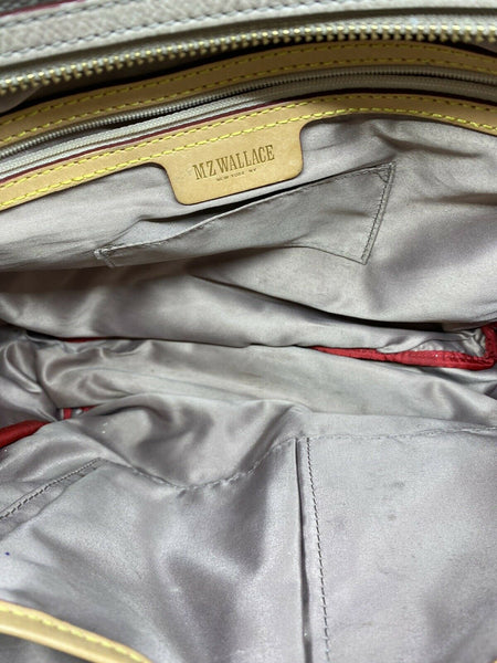 MZ Wallace Khaki Canvas/ Leather Handbag