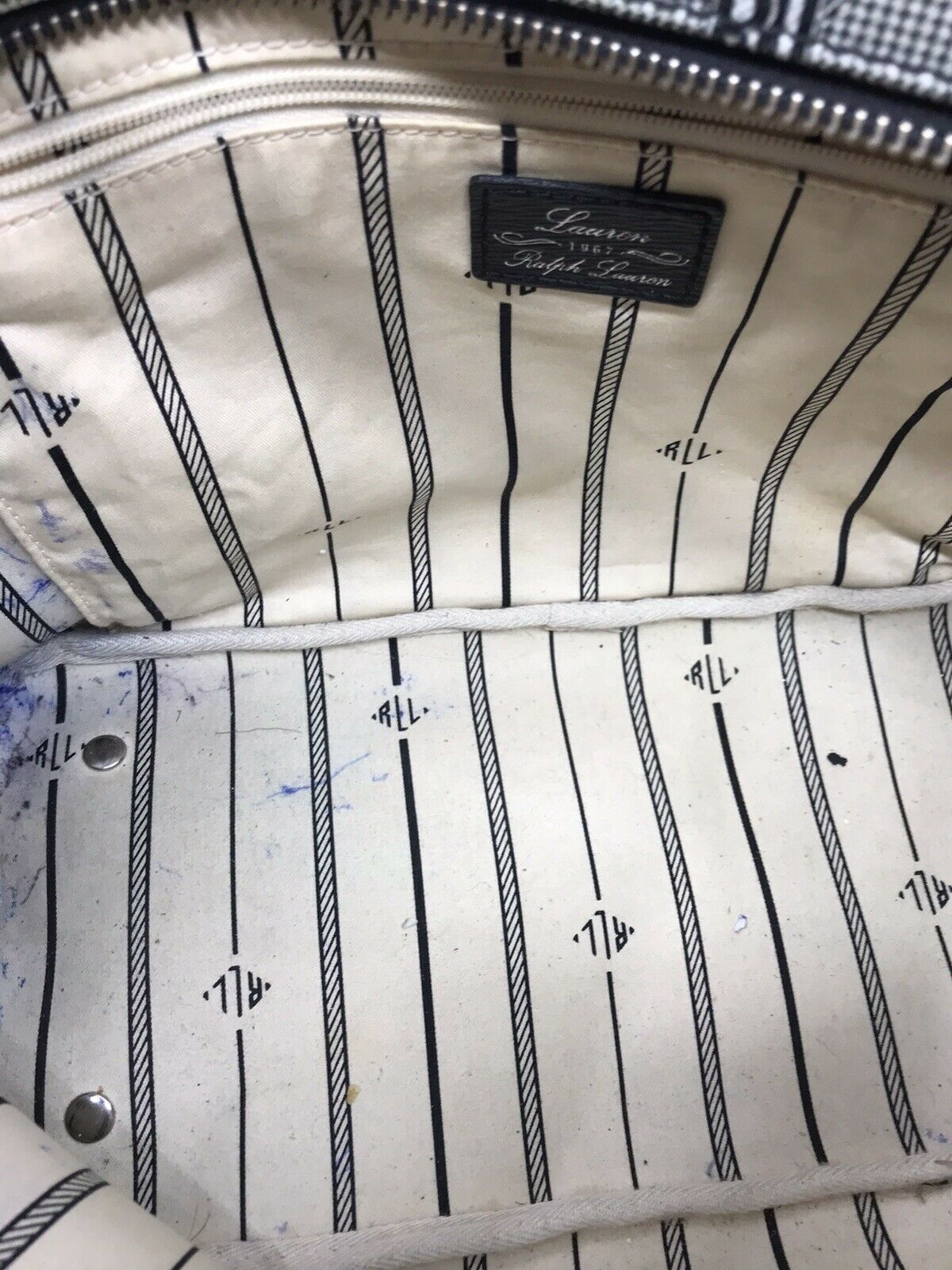 Ralph Lauren All over logo tote