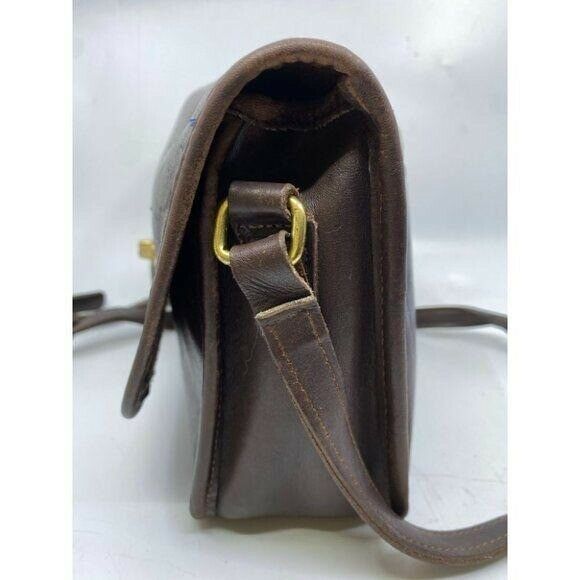 Coach Vintage Flap Closure Brown Crossbody Bag